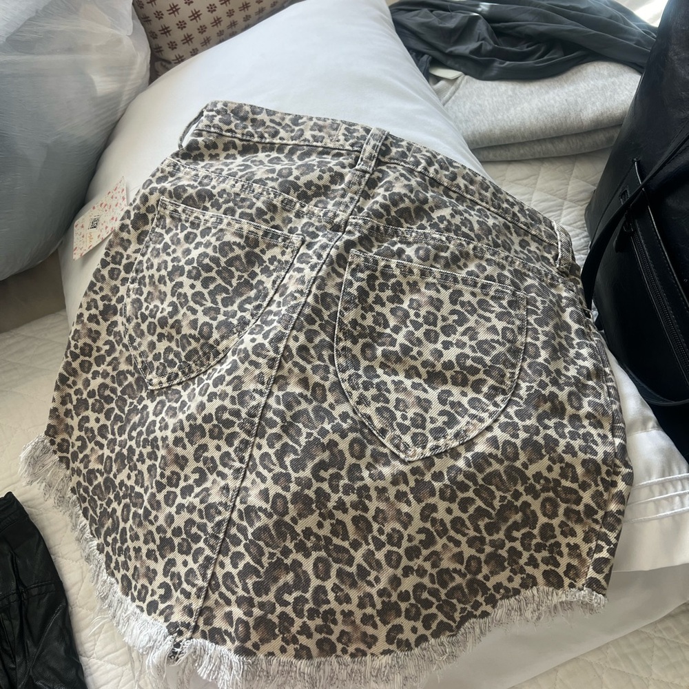 Free people cheetah skirt
